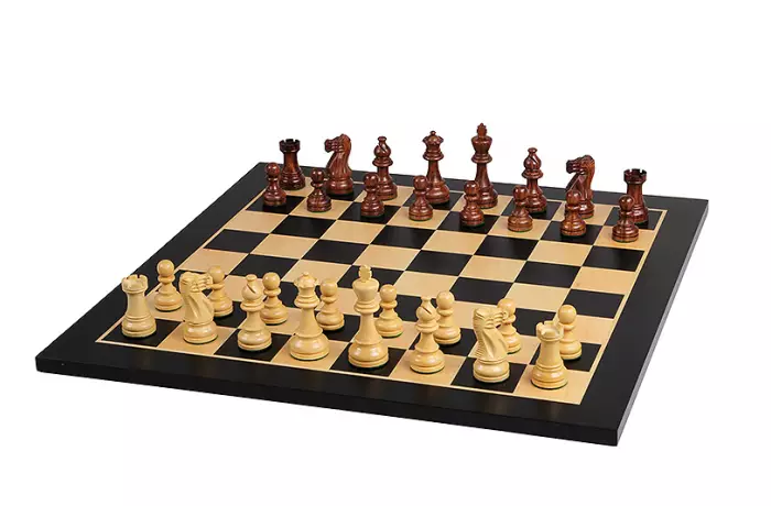 Deska szachowa nr 5 (bez opisu) czarny mahoń/klon